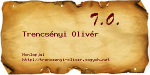 Trencsényi Olivér névjegykártya